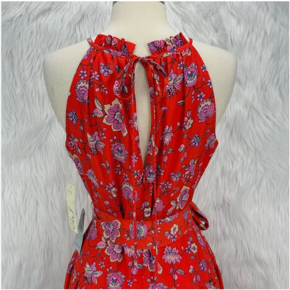 Eliza J Red Floral Midi Dress - Picture 12 of 16